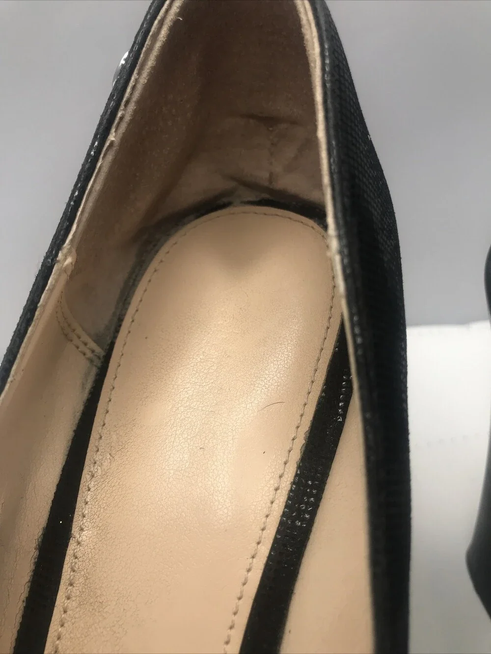 CALVIN KLEIN Women's Black Roze Mini Square Print Peep Toe Wedge Pumps Size 8.5M